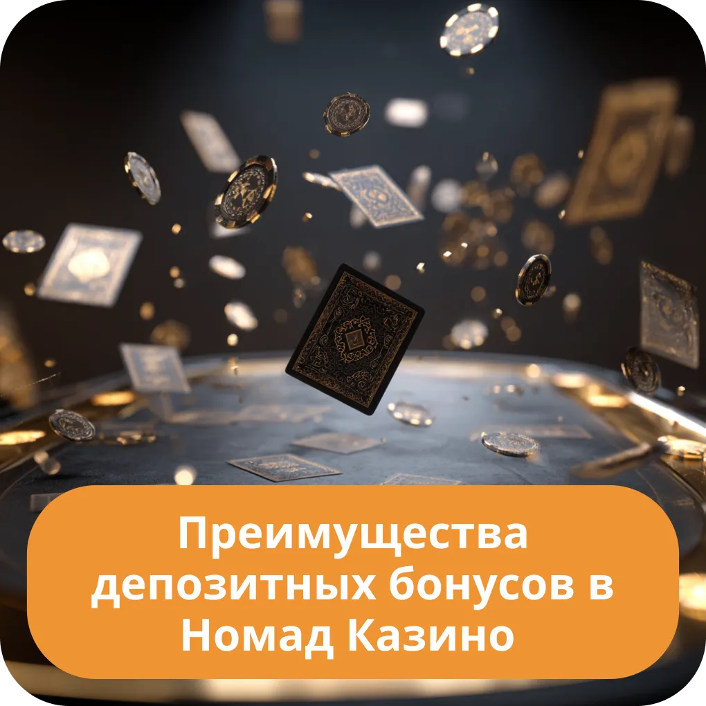 Все преимущества депозитных бонусов, которые предлагает Номад Казино своим игрокам Преимущества депозитных бонусов в Номад Казино